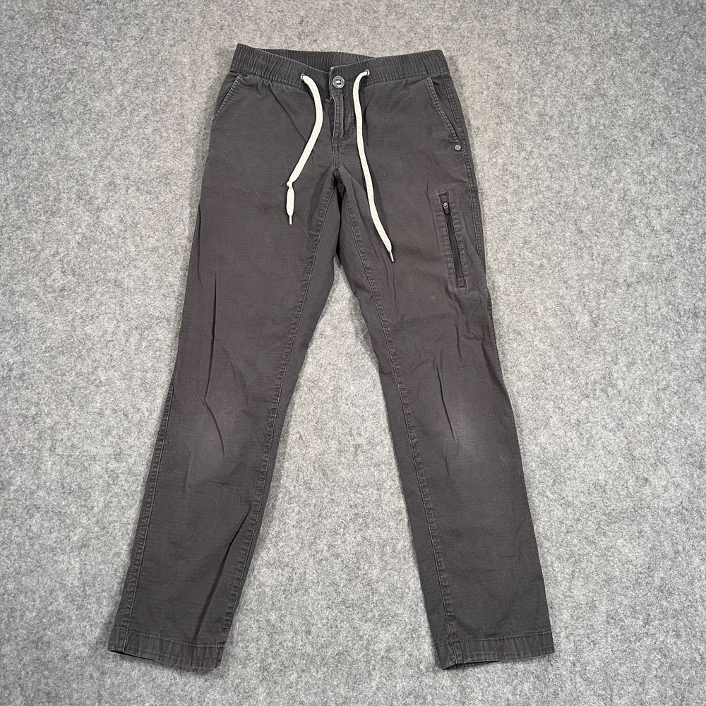Vuori Charcoal Gray Ripstop Climber Drawstring Ankle Jogger Pants Men's XS